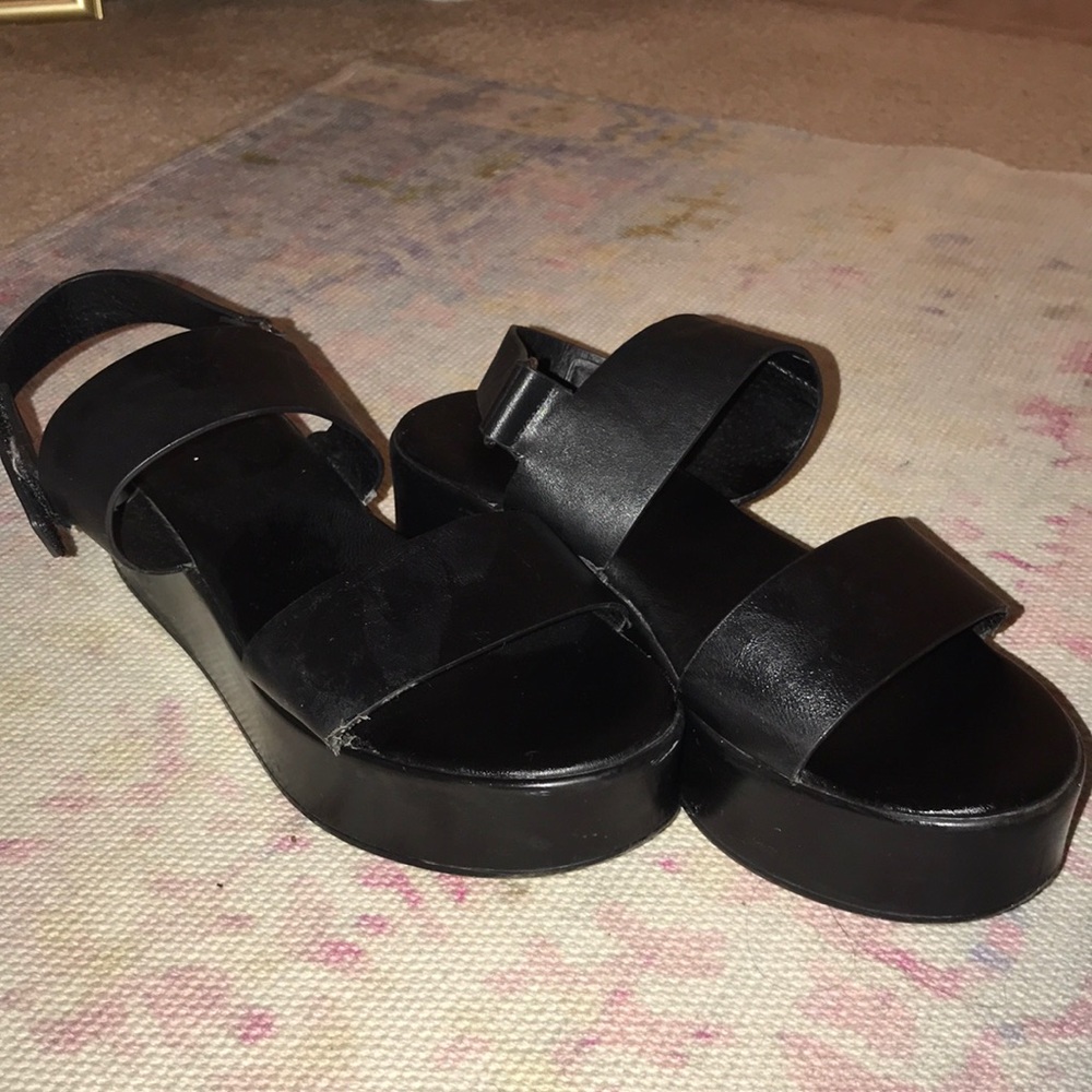 Black Platform Sandals
